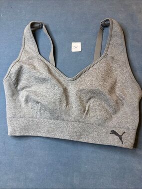 Puma Heather Gray Seamless Sports Bra